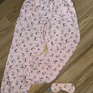 Victoria's Secret Pink Pants with Eye Mask